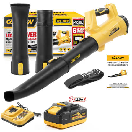 เครื่องเป่าใบไม้ไร้สาย (พร้อมแบตเตอรี่) DELTON รุ่น CBL-369P TURBO FORCE 20V 12AH_1